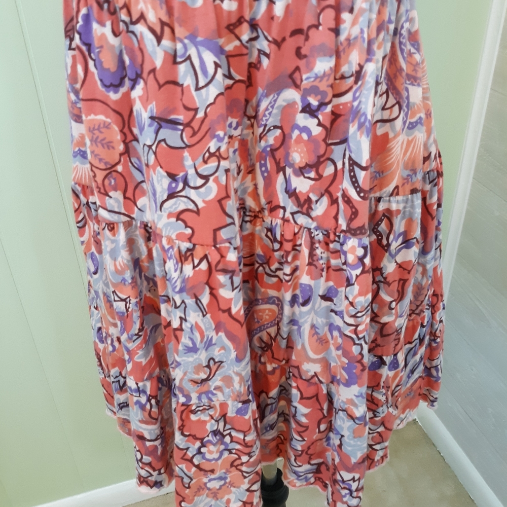Free people tiered beaded boho mini dress XS *D3 - Picture 6 of 8